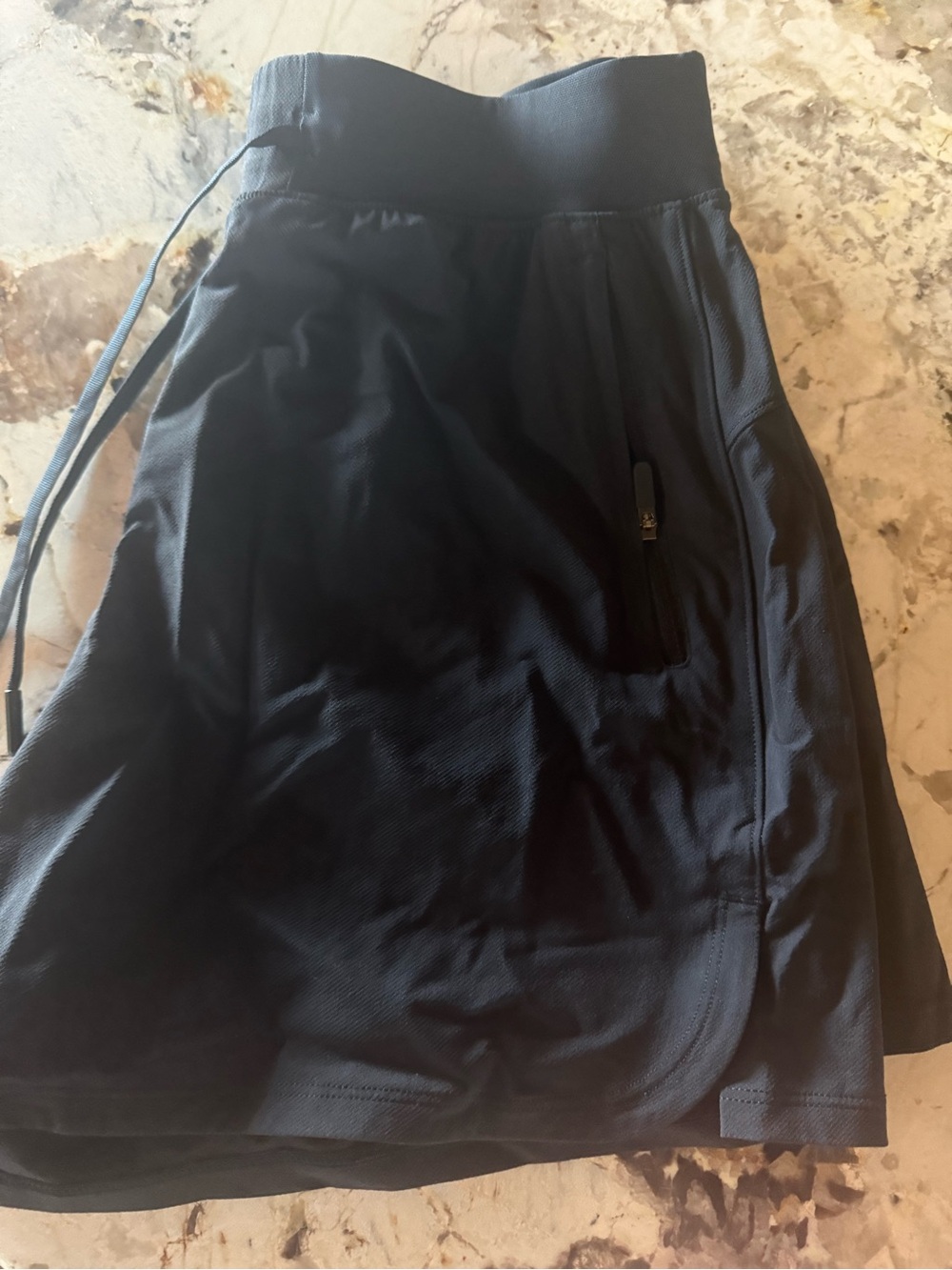 Lululemon Women's Black Shorts with Drawstring Waist